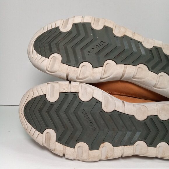 SOREL Explorer II Joan Winter Boots Women 11 Suede Leather Tan Gray Ankle - Picture 12 of 15